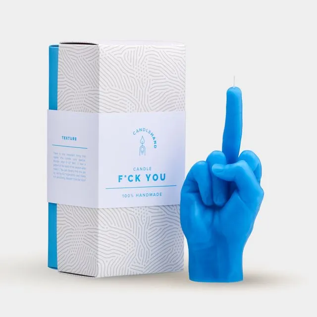 Candle Hand - F**k You - Blue
