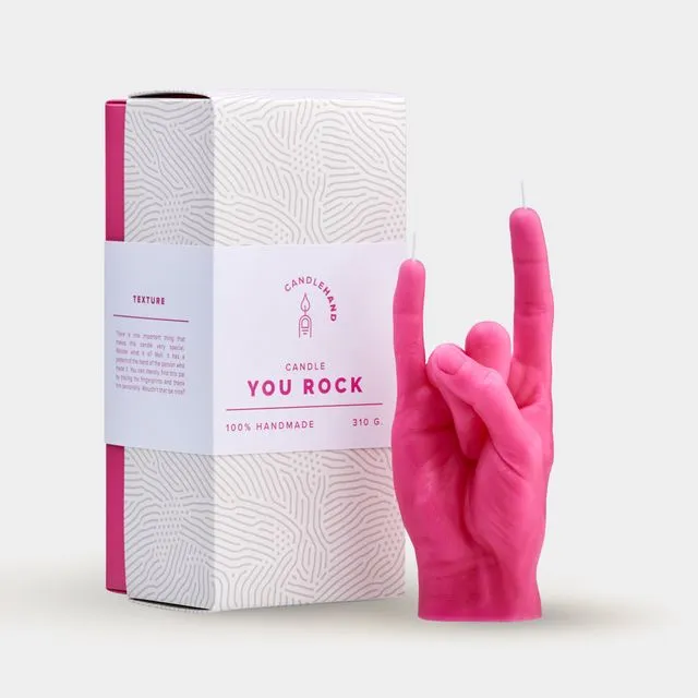 Candle Hand - You Rock - Pink