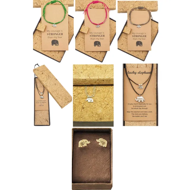 Alondra Elephant Jewery Bundle Gift Set, Lucky Gifts for Women