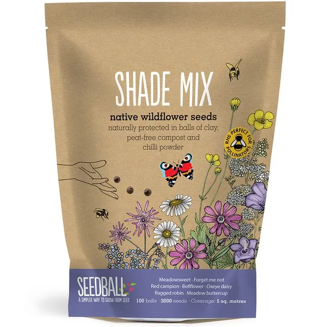 Seedball Wildflower Grab Bags - Shade Mix