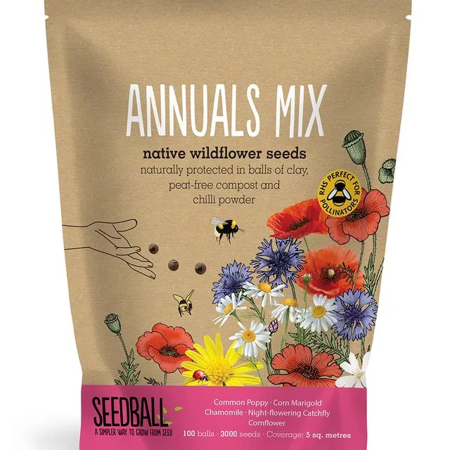 Seedball Wildflower Grab Bags - Annuals Mix