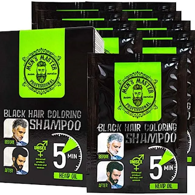 Coloring Shampoo - Black Hair Dye // 250ml