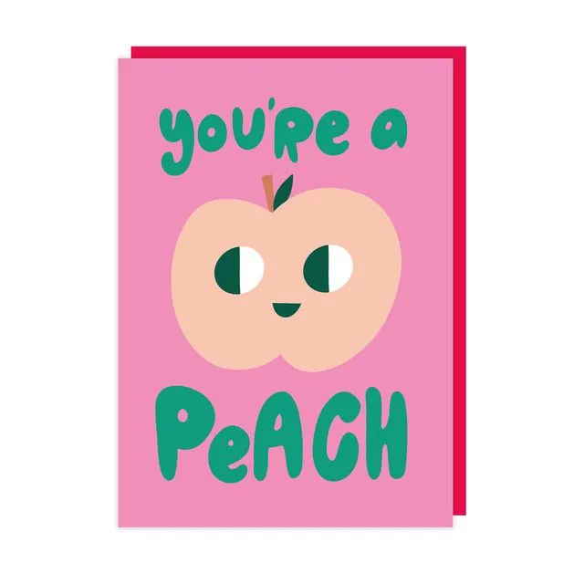 PeachValentines Card Pack of 6