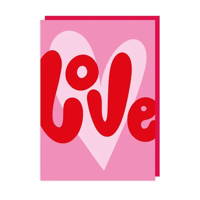 Love Valentines Card Pack of 6