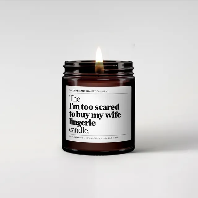 The 'I'm too scared to buy my wife lingerie' candle