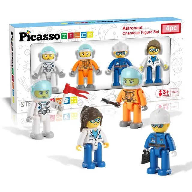 4 Piece Astronaut Character Figure Set PTA17