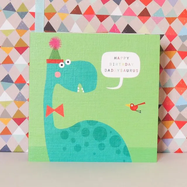 DB07 Birthday Brontosaurus Dinosaur Card