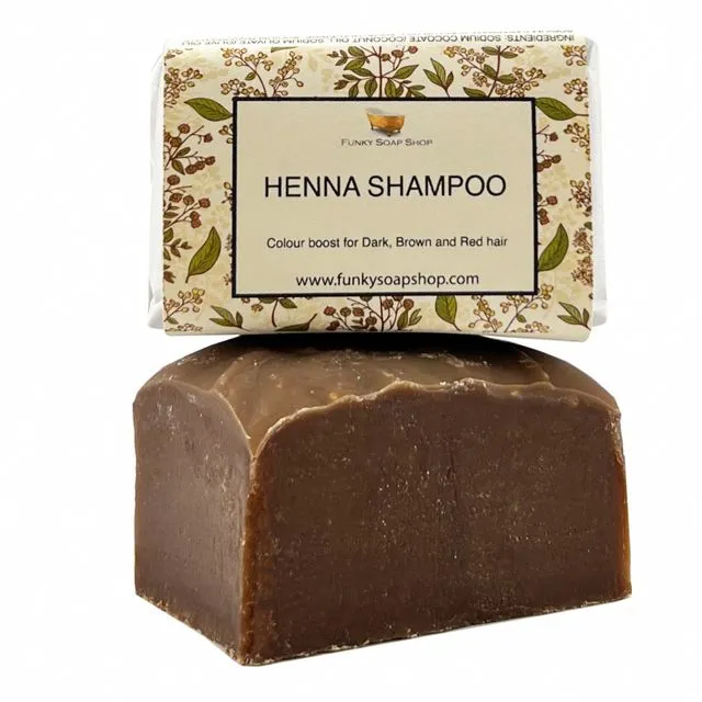 Henna Solid Shampoo Bar For Red/Auburn/Chestnut Shampoo Bar, Natural & Handmade, Approx 65g