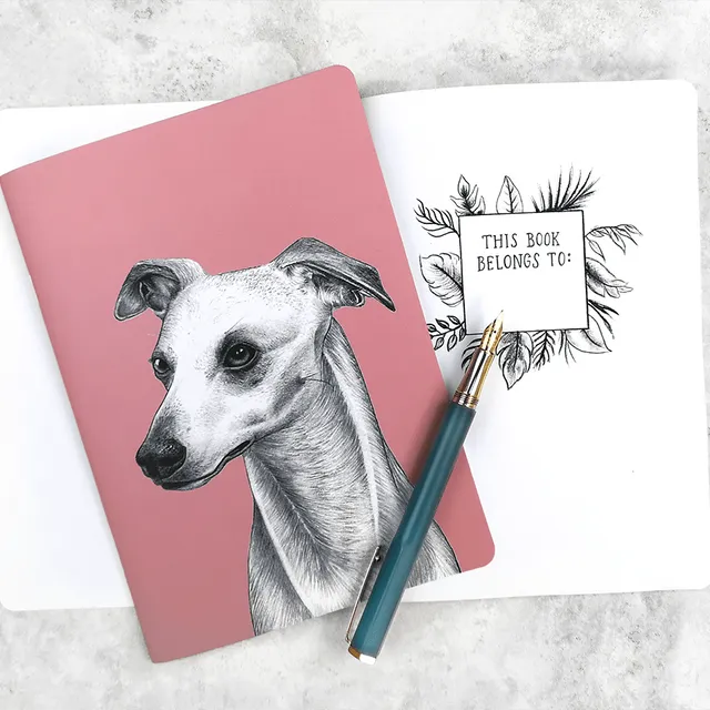 Whippet Notebook - Handmade in UK eco-friendly stationery