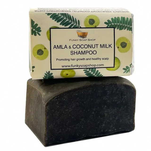 Amla And Coconut Milk Solid Shampoo Bar, Natural & Handmade, Approx. 65g