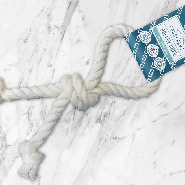 Pulley Rope Natural Eco Rope Toy - 100% unbleached dye-free cotton