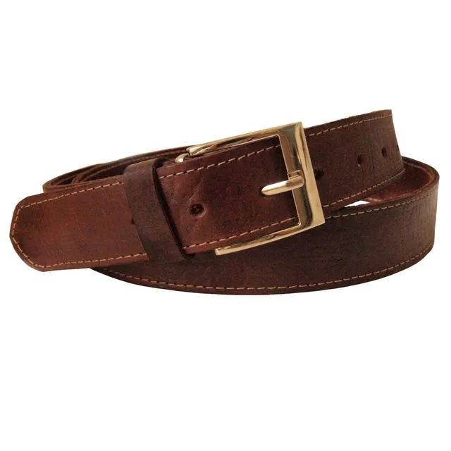 Ladies Brown Leather Belt Pack of 3