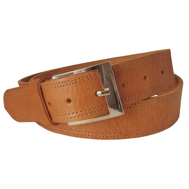 Men's Tan Leather Belt Pack of 3