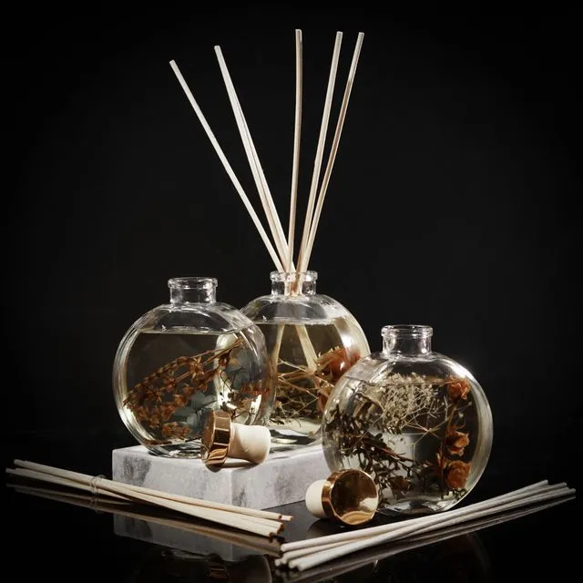 Glass Botanical Reed Diffuser | 3 Scents