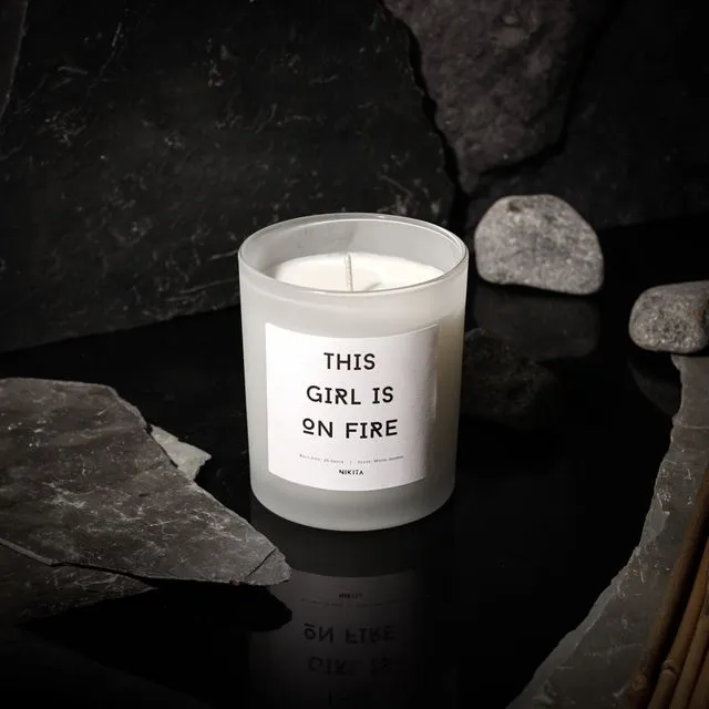 'GIRL IS ON FIRE' Empowering Candle