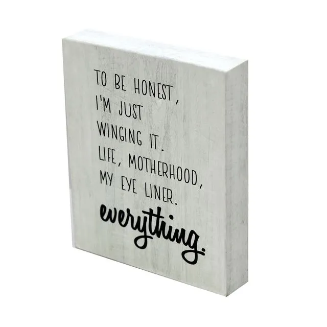Wood Block Signs, Rustic Tabletop or Wall Decor-Everything