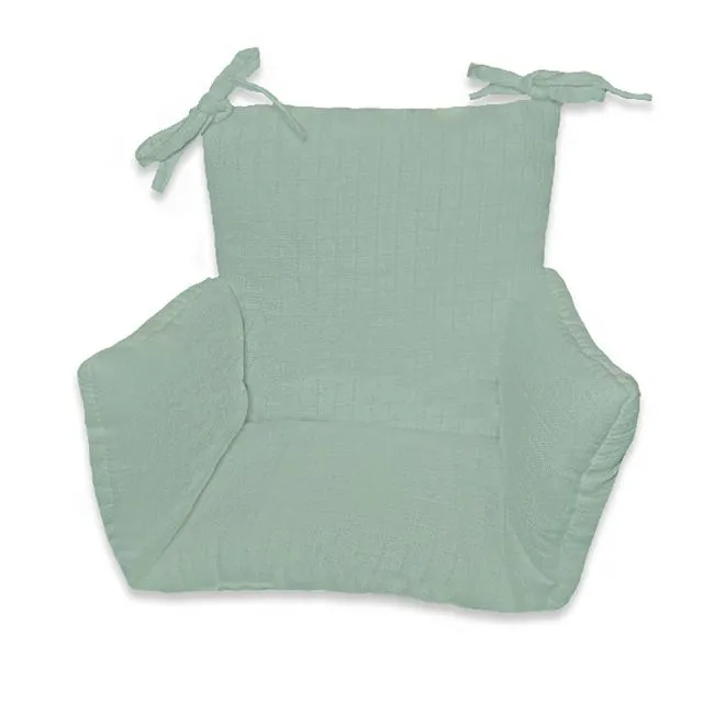 Cushion High Chair in Organic Cotton - Green