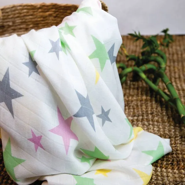 Bamboo Swaddle/Blanket - Cool Star