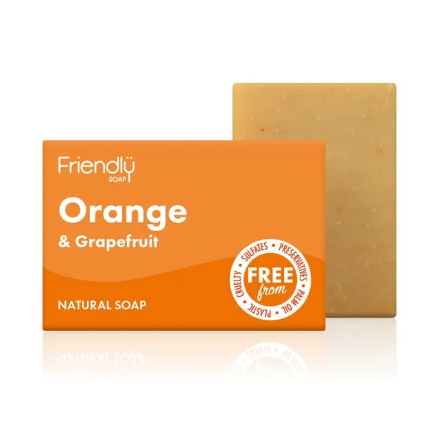 Orange & Grapefruit Vegan Soap Bar (6 x 95g)