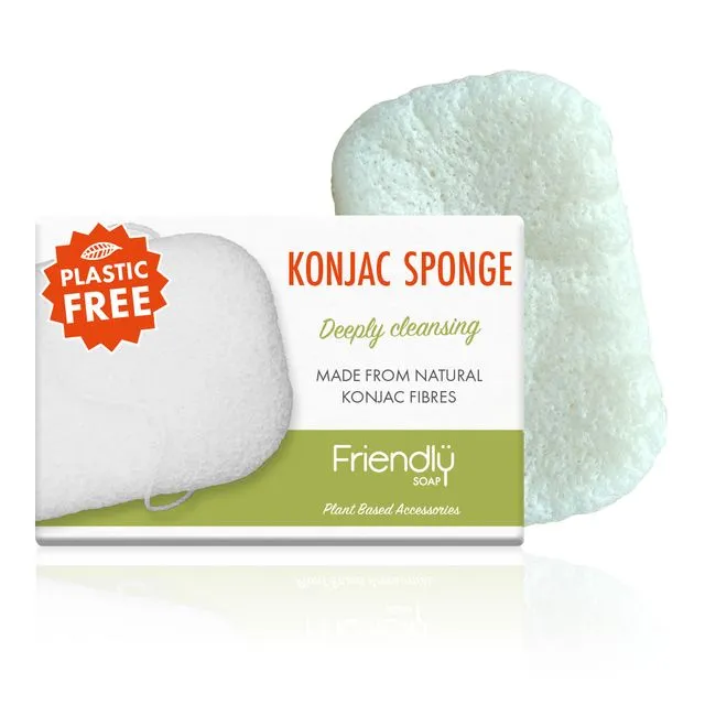 Konjac Sponge - Plastic Free - Eco Friendly (6 x units)