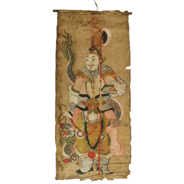 Yao (Mein) Antique Shaman Ceremonial Painting | 46"