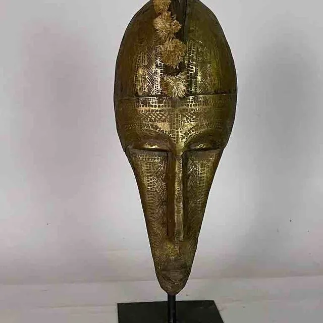 Brass Covered Marka mask - Mali