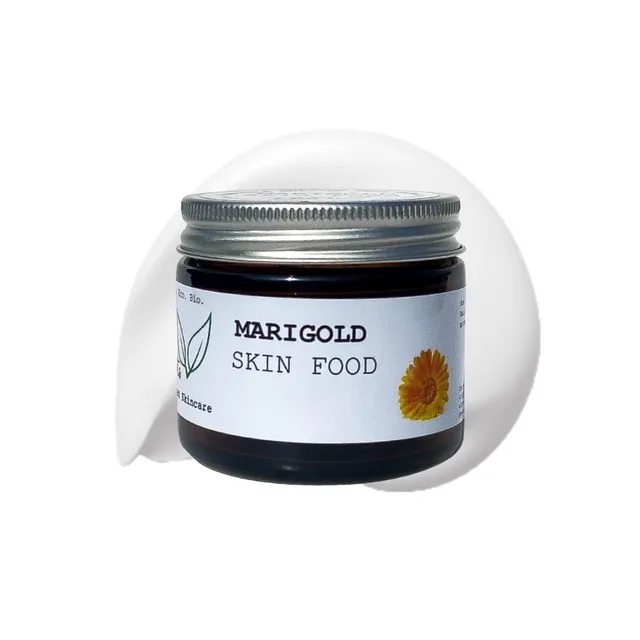 MARIGOLD SKIN FOOD VERSATILE PLANT-BASED SKIN HYDRATOR FOR THE FACE, HANDS AND BODY - ACTIVE FREE, ESSENTIAL OIL FREE, SCENT FREE.