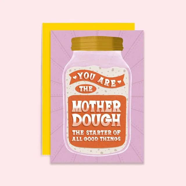 Mother Dough | Mother's Day Card | Hand Lettered Card (Case of 6)