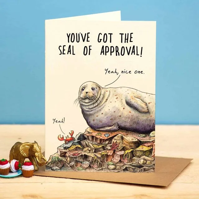 Seal of Approval Card - Congratulations Card