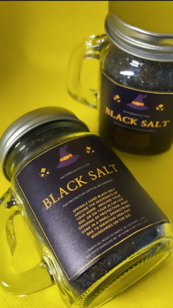 Black Salt, Housewarming Gift, Protection Salt, Ritual Salt