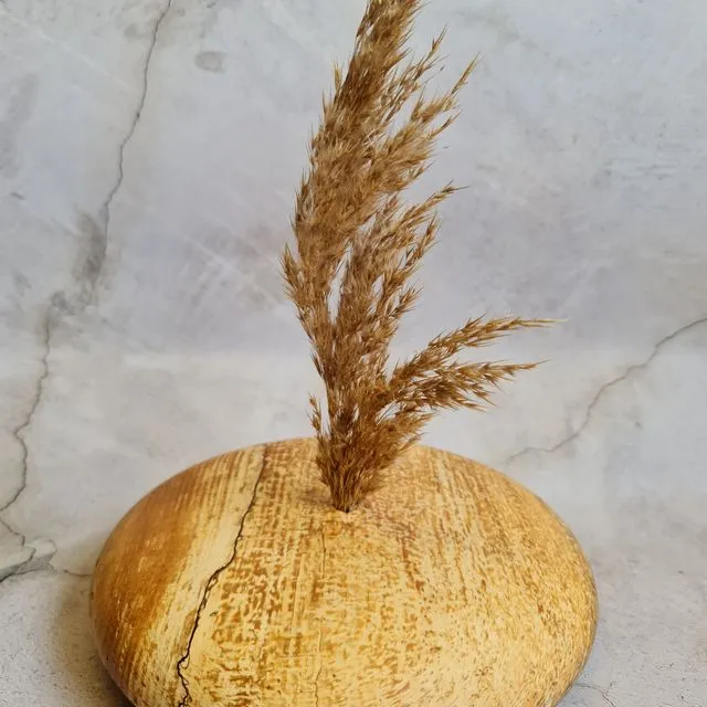 Wooden Pebble Bud Vase - single (Varying Native Woods)