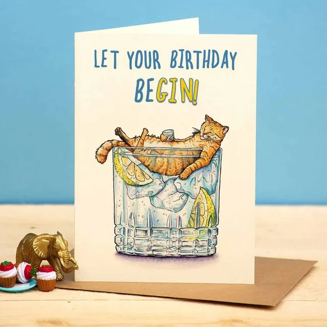 Birthday BeGIN Card - Birthday Card