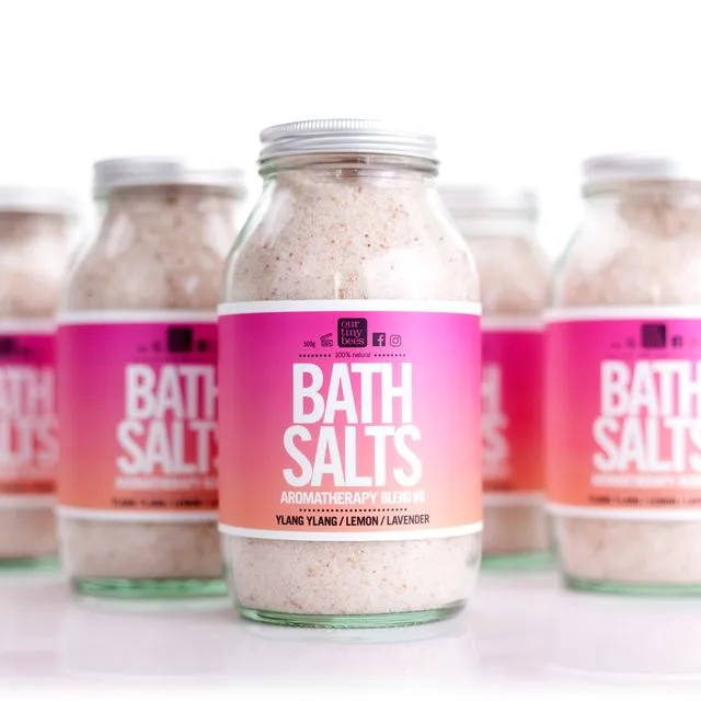 Bath Salt Blend #6 - Ylang-Ylang, Lemon and Lavender / 500g