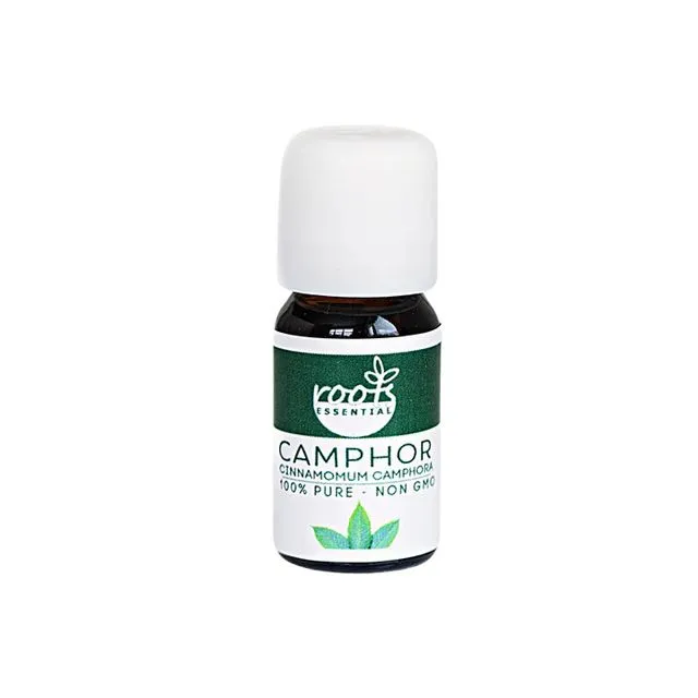 Camphor Essential Oil - 100% PURE NON GMO - 10 ML - PACK OF 5