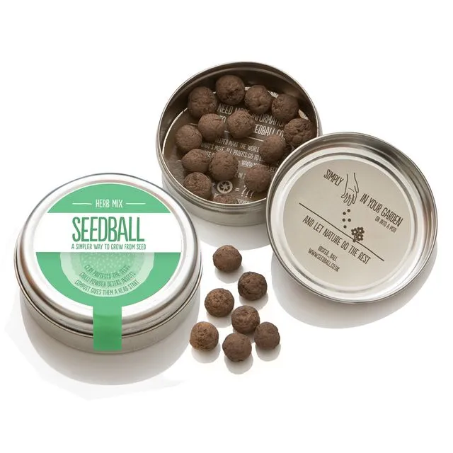 Herb Mix Seedball Tin