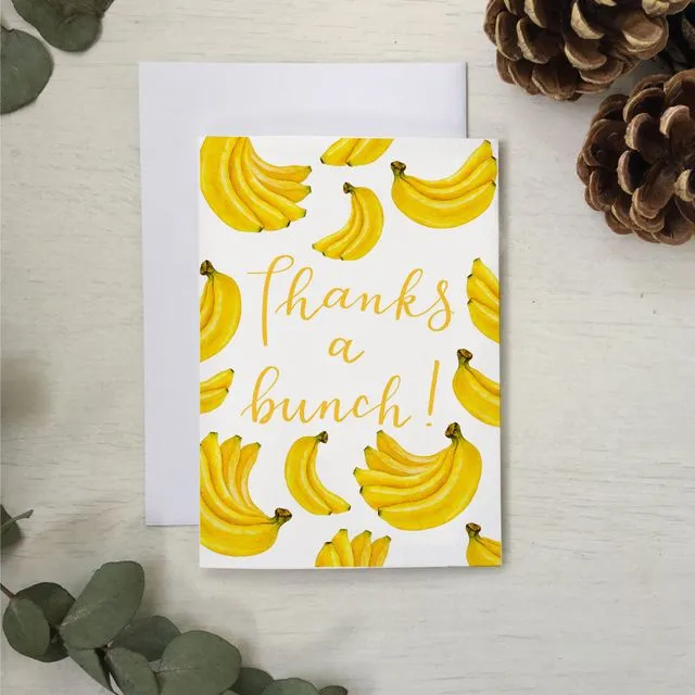 Thanks a bunch (bananas pun) card