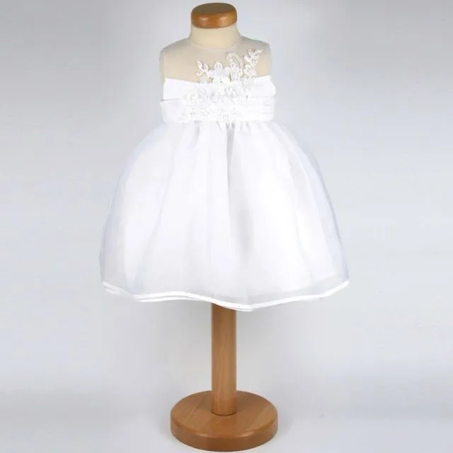 Rosie - Girls White Special Occasion Party Dress