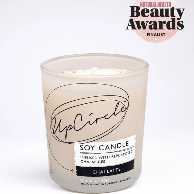Vegan, UK made, Eco Friendly Natural Soy Candle - Chai Latte