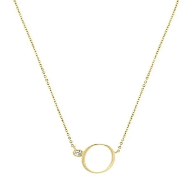 "O" initial pendant necklace