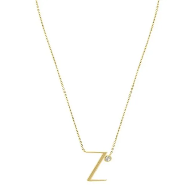 "Z" initial pendant necklace
