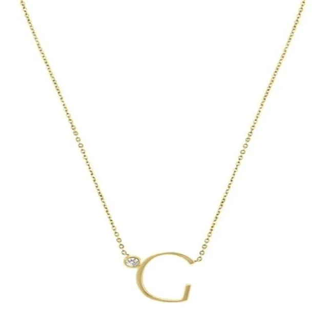 "G" initial pendant necklace