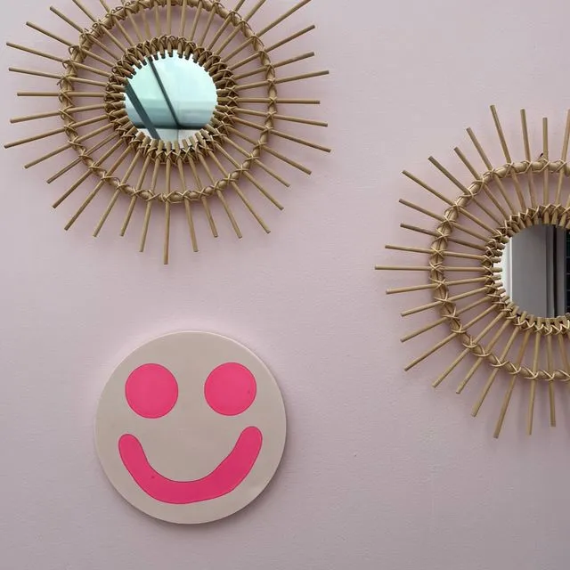 Wall Hanging - Smiley - Pink