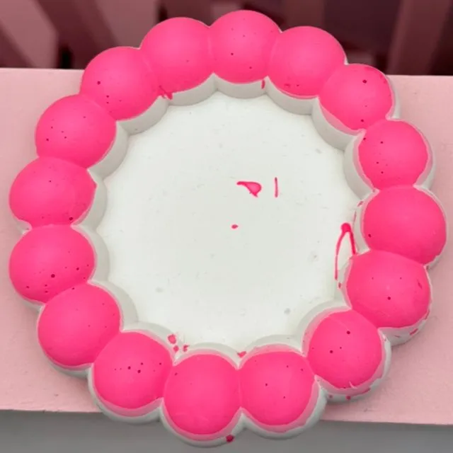 Tray - Big Bubbles - Neon - Pink & White