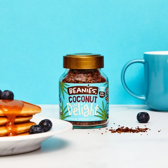 Beanies Coconut Delight Flavoured Coffee 50g pack of 6