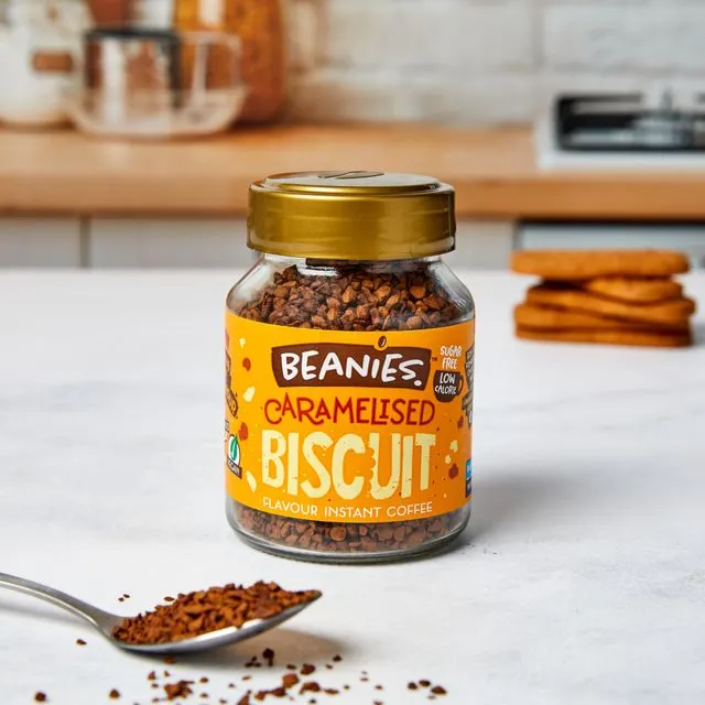 Beanies Caramelised Biscuit Flavoured Coffee 50g pack of 6