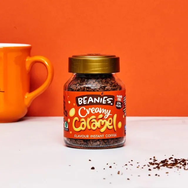 Beanies Creamy Caramel Flavoured Coffee 50g pack of 6
