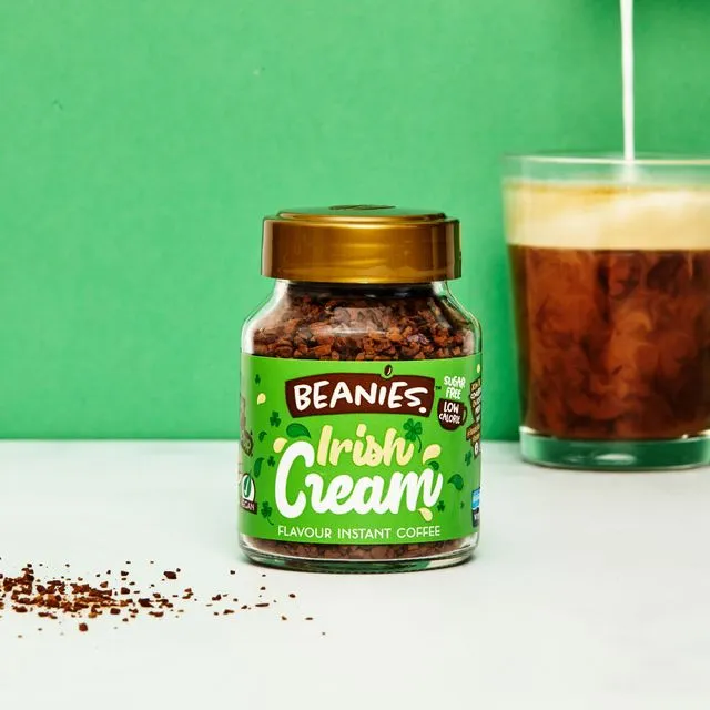 Beanies Irish Cream Flavoured Coffee 50g pack of 6