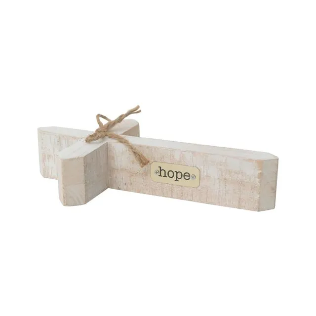 Wooden Hope Tabletop Sign Decor