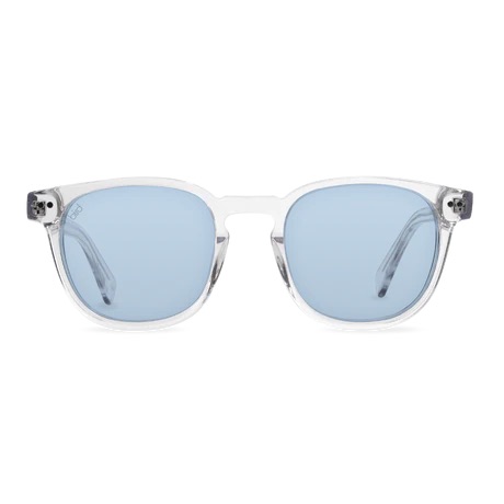 Athene Clear (Blue Lens) - sustainable bio-acetate sunglasses