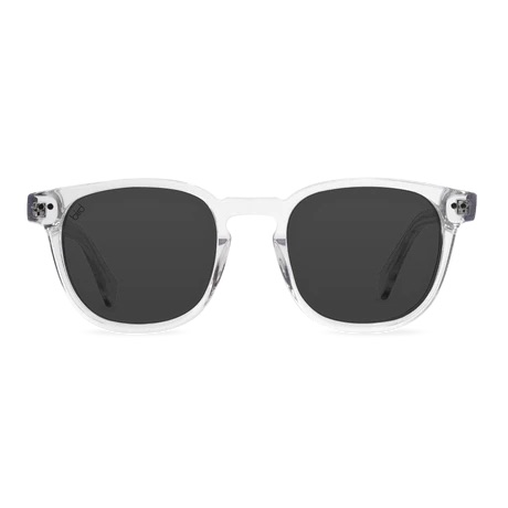 Athene Clear (Charcoal Lens) - sustainable bio-acetate sunglasses